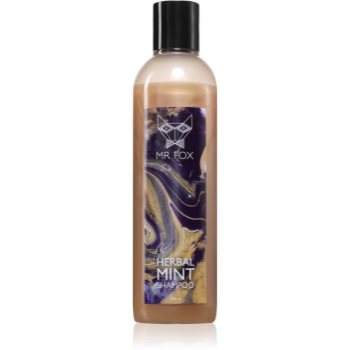 MR FOX Herbal Mint Shampoo sampon pe baza de plante - imagine 2